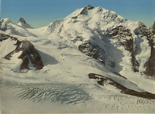 Upper Engadine. Bernina seen from the Diavolezza. Vintage Photochromie PZ,  picture