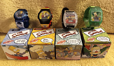 The Simpsons - talking watches 2002 FULL SET OF 4 - Burger King collectible NEW picture