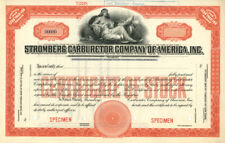 Stromberg Carburetor Co. of America, Inc - Specimen Stocks & Bonds picture