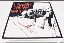 [True work] WCP Banksy ,I FOUGHT THE LAW, Silk Screen Canvas Roll. picture