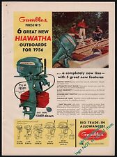 1956 HIAWATHA 7 1/2 hp Antique Outboard Motor Gambels AD w/ 3.5 5 15 30 w/prices picture