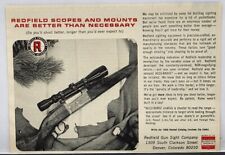 1965 Redfield Gun Sight Co. Scopes Hunting Print Ad Denver Colorado picture