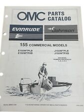 Vintage 1986 OMC Johnson Evinrude Parts Catalog 155 Commercial Models ￼Book picture