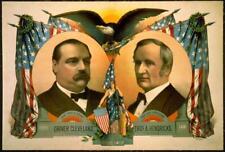 For President,Grover Cleveland,Vice President,Thomas A. Hendricks,Election,c1884 picture