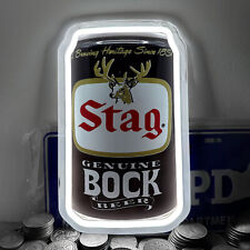Stag Bock Beer Brewmaster's Delight: Beer Can Shaped Neon Elegance 12 * 7