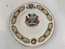 Antique “The Great World War” Peace and Justice Porcelain Calendar Plate picture