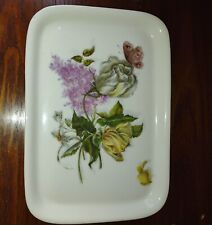 Haviland & Co Limoges Hand Painted Flowers & Butterfly 11