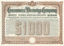 Consumers Brewing Co. - $1,000 - Bond - Breweries & Distilleries picture