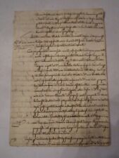 ANTIQUE ITALIAN LETTER - SPECTACULAR RICH WRITING - CIRCA 1700'S - OFC-2 picture