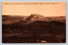 c1910 View From Chimney Top Mountain Sapphire County Western North Carolina P798 picture