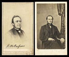 Signed 1860s BRADY CDV of Indiana Congressman & Railroad President J.H. Defrees picture