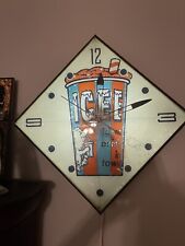 Vintage  Pam Company Icee Bear Soda Clock Work Great Light Up Only One On eBay picture