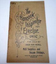 1898 The Hancock Inspirator and Ejector Catalog Railroad Supply Advertising picture