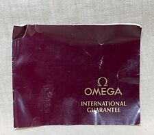 OMEGA BLANK Guarantee Certificate Booklet ST 7980076 Chronograph Constellation / picture
