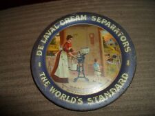 vintage DE LAVAL CREAM SEPARATORS TIN LITHOGRAPH ADVERTISING TIP TRAY NICE picture