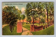 Coldwater MI-Michigan, Parkhurst Park, Antique, Vintage Souvenir Postcard picture