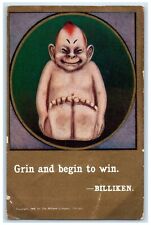 c1910's Billiken Grin Begin To Win Toledo Ohio OH Posted Antique Postcard picture