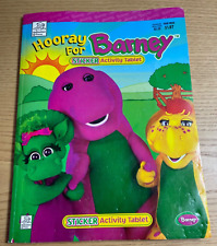 Vintage 1999 Hooray for Barney Sticker Activity Coloring Book Baby Bop & BJ HTF picture