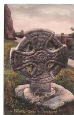 Postcard St Columb Cross in Churchyard UK picture