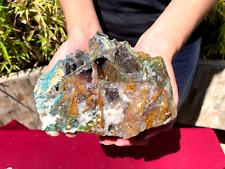 SEE VIDEO DRUSY GEM SILICA FROM PRIVATE  CHRYSOCOLLA  COLLETION     1475GRAMS picture