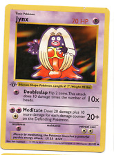 Base Set 1st Edition Uncommon Jynx Pokemon Card 31/102 - Moderately Played picture
