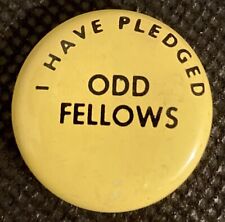 Odd Fellows IOOF Vintage Yellow 7/8