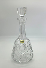 Atlantis Full Lead Crystal Decanter w Stopper Made In Portugal picture