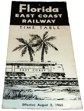 AUGUST 1965 FEC FLORIDA EAST COAST PUBLIC SYSTEM PUBLIC TIMETABLE picture