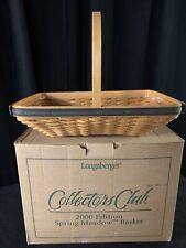Longaberger Collectors Club 2000 Spring Meadow Basket, Liner & Box. Rare picture