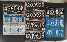 Michigan Mississippi  10pc State License Plate Lot Craft Collect Expired picture