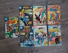 Lot Of 7 - SUPERMAN STARRING IN ACTION COMICS 1980s DC COMICS Vintage  picture