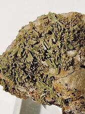 Green Pyromorphite Crystal Cluster on Matrix (100 grams) Daoping Mine,  Guangxi picture
