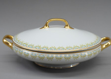 Limoges Old Abbey Covered Casserole Dish # 1 Fine China Gold Accents Made France picture