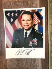 Colin Powell Authentically hand-signed 8x10 Color Photo in full uniform  picture
