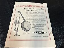 VINTAGE MAGAZINE AD #A058- 1920s - MUSICAL INSTRUMENTS Vega Banjo picture