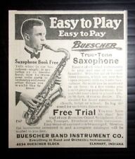 1923 Buescher Band Instruments Co. Advertisement Elkhart, Indiana picture