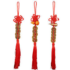 Chinese Fortune Coin Knot Tassel Collector Coin Hanging Car Ornament Decor picture