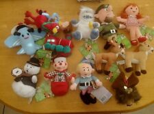 1998 Stuffins Vintage CVS Rudolph Plush Toys Lot Of 12 Ornaments With Tags picture