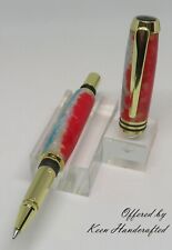 oy - Keen Handcrafted Handmade Patriotic Gold Tycoon Rollerball Pen picture
