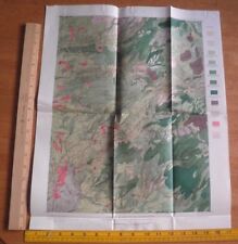 1885 US Geological survey map Colfax California 16.5x20.5