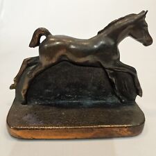 Vintage Dodge Inc. Bronze Running Colt Bookends Horse Equestrian Southwest 6