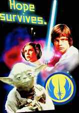Hope Survives - Luke Leia Skywalker & Yoda - Star Wars Mini Poster 8