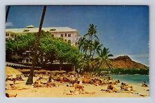 Waikiki HI-Hawaii, Moana Banyan, Moana Hotel, Advertising Vintage Postcard picture