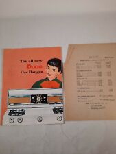 1957 the all new Dixie Gas Ranges  salesman pamphlet and price list picture