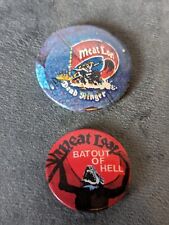 VINTAGE Meatloaf  PIN Badge's Purchased Around 1986 X2  picture