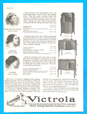 1924 RCA VICTOR VICTROLA Talking Machine records antique PRINT AD phonograph picture