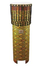 Tycoon Ngoma Drum with Kente Cloth Finish - TDD-NGDWS picture