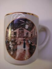Vintage Surrey Group Schaumburg 1987 Ivory Woman Phone Operator Coffee Cup Mug  picture