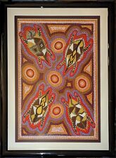 ✨ Australian Aboriginal Dot Painting Spiny Anteaters by Watson 30.5