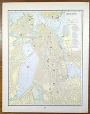 Vintage 1899 BOSTON MASSACHUSETTS Map 11